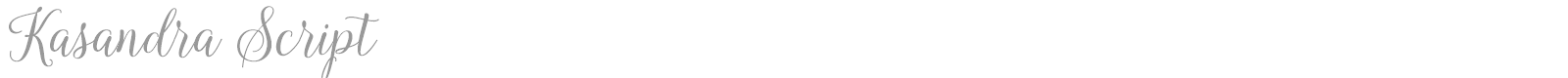Kasandra Script font preview
